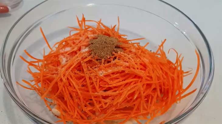 Приготовление моркови по-Корейски